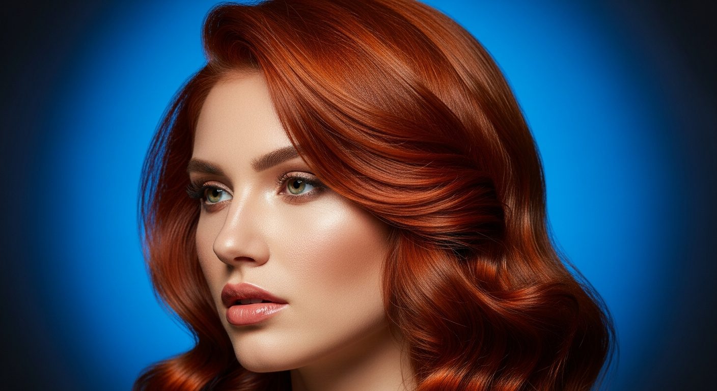 Coloration cuivrée professionnelle